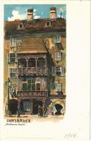 1904 Innsbruck (Tirol), Goldenes Dachl. Verlag A. Witting. Emb. litho (Rb)