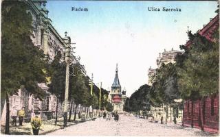 1916 Radom, Ulica Szeroka / street view, church (EK)