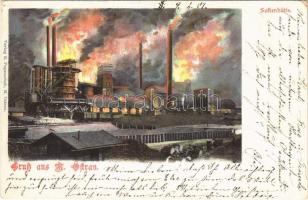 1901 Ostrava, Mährisch Ostrau; Sofienhütte / factory, industrial railway. Verlag R. Papauschek (EK)