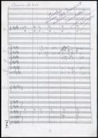 cca 1990 Kocsis Zoltán (1952-2016) zongoraművész, karmester, zeneszerző autográf kottája dedikációjával: Mintha a szívem egy darabját adnám Debussy: Chevaux de bois c. művének partitúrája 6 beírt oldal. hozzá, Kocsis Zoltán nyomtatott levele / Autograph notes by Zoltan Kocsis