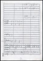 cca 1990 Kocsis Zoltán (1952-2016) zongoraművész, karmester, zeneszerző autográf kottája dedikációjá...