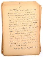 cca 1950 Herczeg Ferenc (1863-1954): Bécsi Capriccio c., nyomtatásban meg nem jelent művének feltehe...