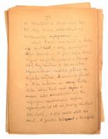 cca 1950 Herczeg Ferenc (1863-1954): Bécsi Capriccio c., nyomtatásban meg nem jelent művének feltehe...