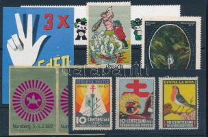 1913-1972 9 db külföldi levélzáró