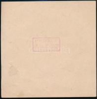 cca 1900 Angyalkák, litho nyomat, hátoldalán pecséttel, felületén törésnyomok, 17,5×17,5 cm