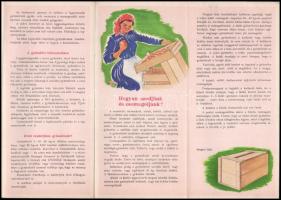 cca 1930 "Rohanunk a piacra" postai gyümölcsszállítási prospektus