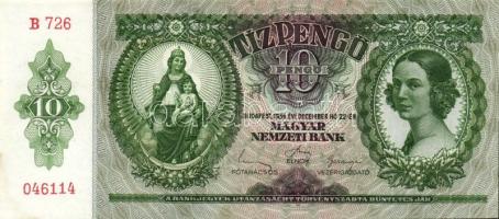 1936. 10P (2x) egymásutáni sorszámmal T:I,I-