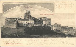 1907 Ólubló, Stará Lubovna; Lublói vár, Gróf Zamoisky féle vár. Edelmann Henrik kiadása / Lubovniansky hrad / castle + &quot;ORLÓ - KASSA 56&quot; vasúti mozgóposta bélyegző (fl)