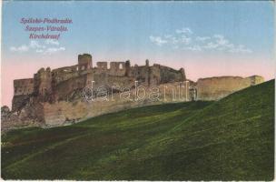 Szepesváralja, Kirchdrauf, Spisské Podhradie; Szepes vára / Spissky hrad / Zipser Schloss / castle (EK)
