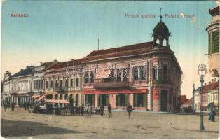 1920 Versec, Vrsac; Frisch palota és divatáru üzlete, piac / shops, market vendors (Rb)