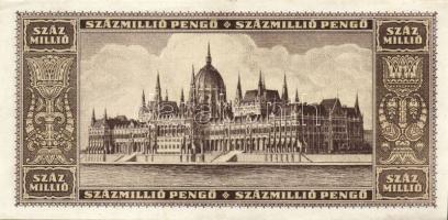 1946. 100.000.000P (3x) egymásutáni sorszámmal T:II+ Csak egyszer hajtva!