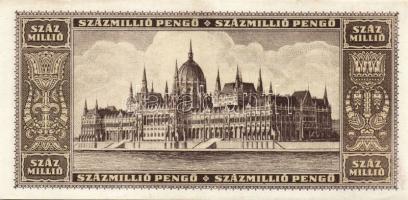 1946. 100.000.000P (3x) egymásutáni sorszámmal T:II+ Csak egyszer hajtva!