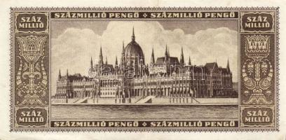 1946. 100.000.000P (3x) egymásutáni sorszámmal T:II+ Csak egyszer hajtva!