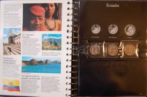 Kis tengerentúli gyűjtemény, 47db, hozzávaló gyűrűs berakóban, ismertetőkkel, benne Hongkong, Szaúd-...