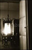 Régi lakásbelsők, 7 db fotónegatív, 6×9 cm