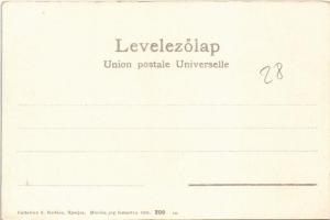 Tátra, Magas Tátra, Vysoké Tatry; Csorba-tó. Cattarino S. kiadása 209. sz. 1905. / Csorba-See / Strb...