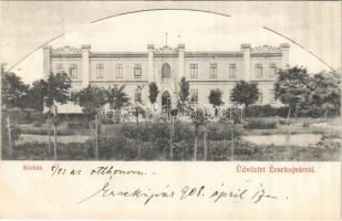 1908 Érsekújvár, Nové Zámky; kórház. Conlegner I. és fia kiadása / hospital