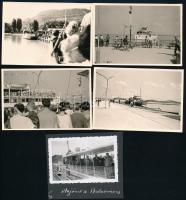 cca 1960 Badacsonyi képek, 7 db, 7,5×5 és 10×7 cm közötti méretekben