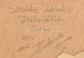 Szántó Lukács (1953-): Kettesben. Olaj, farost, jelzett a hátoldalán, fa keretben. 30x40 cm