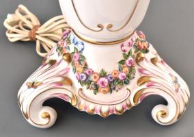 Herendi Rotschild mintás óriás lámpaváza, Kézzel festett, jelzett, hibátlan, új állapotú ernyővel, e...