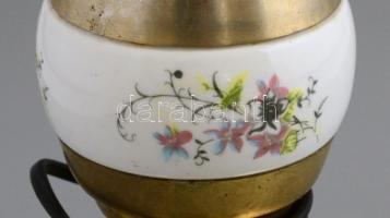 Petróleumlámpa formájú elektromos lámpa, búra nélkül,  működik, m: 30 cm