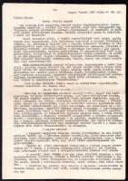 1963-1964 Justus Pál (1905-1965) költő, a Corvina Könyvkiadó szerkesztőjének saját kezű gratuláló so...