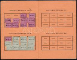 1947 Magyar Tűzoltók Szabad Szakszervezete tagsági könyv