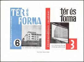 Grafikai reklámnyomatok, Pécsi József, Bortnyik, Kaesz, 5 db, 31×23,5 cm