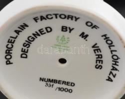 Forma 1 díj serleg 1987. Hollóházi porcelán. Kézzel festett, jelzett, hibátlan, sorszámozott 331/100...