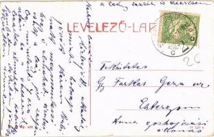 1910 Érsekújvár, Nové Zámky; Kossuth szobor, bútorraktár, üzlet. W. L. Bp. 423. / square, furniture ...