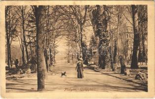 1920 Pöstyén, Piestany; Gyógykert / spa, park (EK)