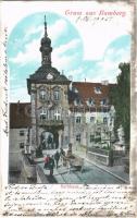 1905 Bamberg, Rathhaus / town hall (EK)