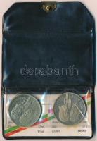 1981. 100Ft Cu-Ni-Zn + 5L Cu-Ni-Zn "Bulgária 1300 éves" magyar-bolgár közös kiadás, eredet...