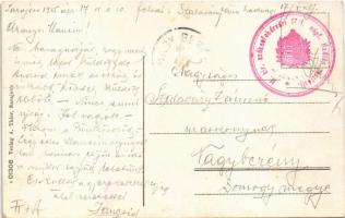 1915 Sarajevo, Bosnische Strassenbild / Bosnian street + "M. Kir. székesfehérvári17/I. népf. ha...