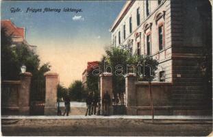 1927 Győr, Frigyes főherceg laktanya, katonák (EK)