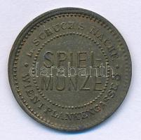 Ausztria ~1920. Spielmünze Cu zseton (enyhén félrecsúszott veret) T:2- Austria ~1920. Spielmünze Cu token (slightly minted aside) C:VF