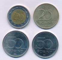 2002. 100Ft "Kossuth" + 2003. 20Ft Cu-Ni-Zn "Deák" + 2006. 50Ft Cu-Ni "1956...