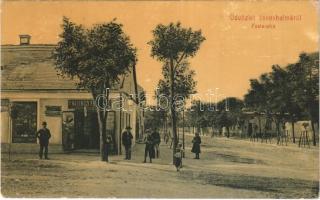 1911 Jánoshalma, Posta utca, Kazinczi Ferenc üzlete. W. L. 1907. (EK)