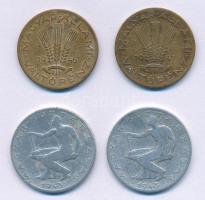 1946-1947. 20f tombak (2xklf) + 1948 50f Al (2x) T:2-,3