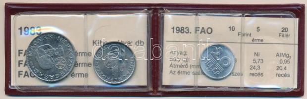 1983. 20f Al + 5Ft Ni + 10Ft Ni "FAO" sor, eredeti tokban tanúsítvánnyal T:1 
Adamo EM69,...