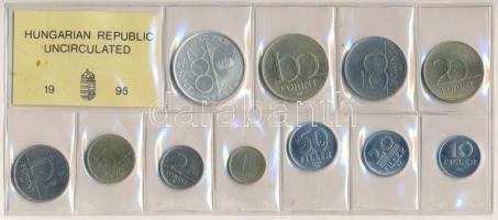 1995. 10f-200Ft (11xklf) érmés forgalmi sor fóliatokban T:1 Adamo FO28