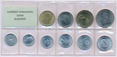 1989. 2f-20Ft (10xklf) érmés forgalmi sor fóliatokban T:1 Adamo FO22