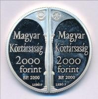 2000. 2000Ft Ag "Lórántffy Zsuzsanna / Sárospatak" (2xklf) T:PP fo., ujjlenyomat
Hungary ...