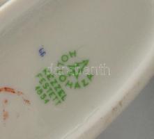 Hollóházi porcelán balerina, kézzel festett, jelzett, hibátlan, m: 14 cm