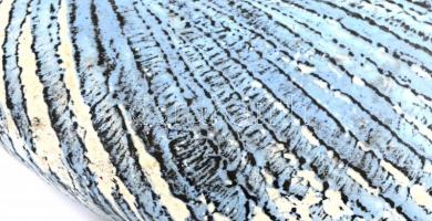 Iparművészetis kerámia ikebana, jelzett, lepattanással, 25x23 cm