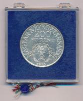 1976. 200Ft Ag "II. Rákóczi Ferenc" eredeti plombált "MNB" tokban T:BU 
Adamo E...