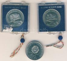 1980. 100Ft "Szovjet-magyar közös űrrepülés" (3x) T:BU Kettő plombált MNB plasztiktokban!