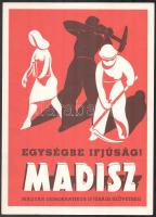 5 db reprint plakát (Újjáépítjük Budapestet; És mégis lesz kenyér, stb.), 24×33 és 28×40 cm