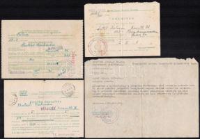 cca 1955-1970 7 db vegyes bátaszéki okmány