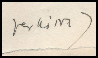 cca 1930 Móra Ferenc (1879-1934) író, újságíró, muzeológus saját kézzel írt levele Engel Vilmos (187...